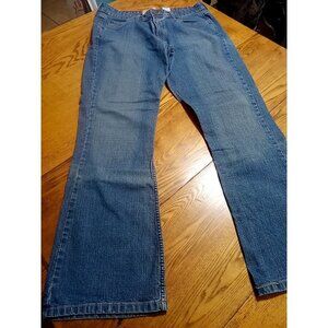 LEVI STRAUSS Jeans Womens BLUE 12M MEDIUM STRETCH LOW RISE BOOTCUT Preowned Used